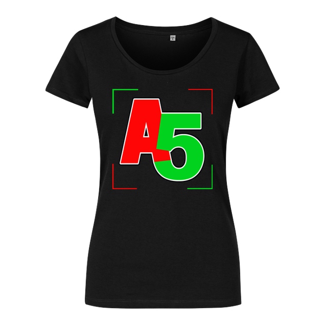 Ash5ive - Ash5ive - Logo Ecken - T-Shirt - Girlshirt schwarz