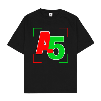 Ash5ive - Logo Ecken Oversize T-Shirt - Black