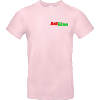Ash5ive Ash5ive - Logo T-Shirt B&C EXACT 190 - Light Pink