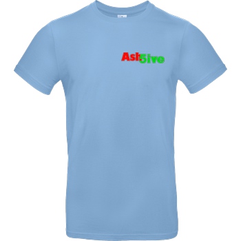 Ash5ive Ash5ive - Logo T-Shirt B&C EXACT 190 - Sky Blue
