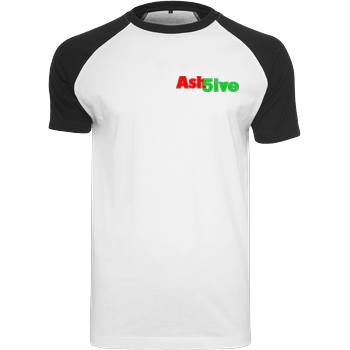 Ash5ive Ash5ive - Logo T-Shirt Raglan Tee white