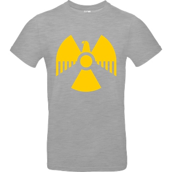 None Nuclear Eagle T-Shirt B&C EXACT 190 - heather grey