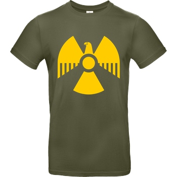 None Nuclear Eagle T-Shirt B&C EXACT 190 - Khaki