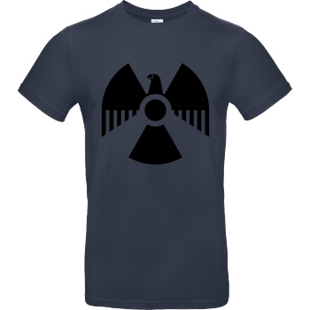 None Nuclear Eagle T-Shirt B&C EXACT 190 - Navy