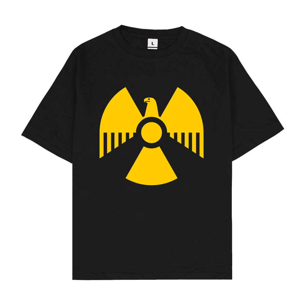 None Nuclear Eagle T-Shirt Oversize T-Shirt - Black