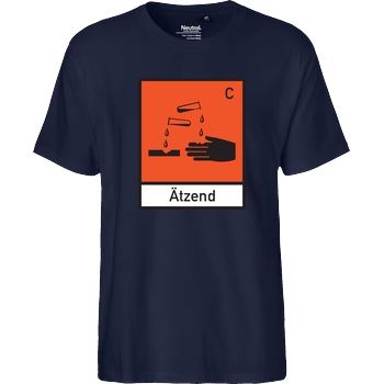 None Ätzend T-Shirt Fairtrade T-Shirt - navy