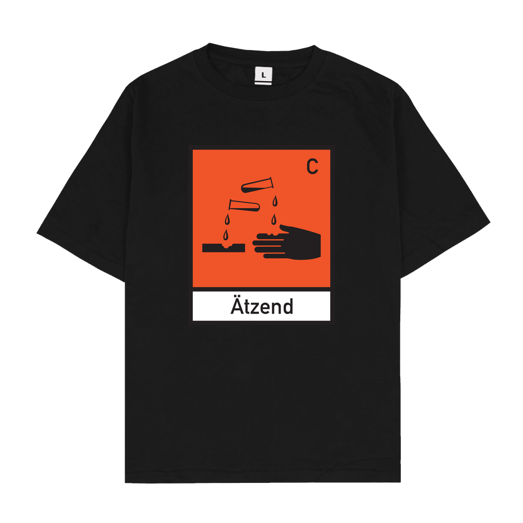 None Ätzend T-Shirt Oversize T-Shirt - Black