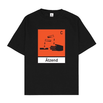 None Ätzend T-Shirt Oversize T-Shirt - Black