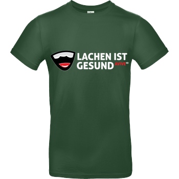 AviveHD AviveHD - Lachen ist gesund T-Shirt B&C EXACT 190 -  Bottle Green