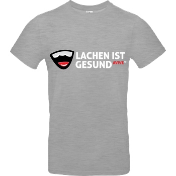 AviveHD AviveHD - Lachen ist gesund T-Shirt B&C EXACT 190 - heather grey