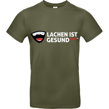 AviveHD AviveHD - Lachen ist gesund T-Shirt B&C EXACT 190 - Khaki