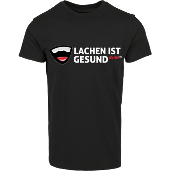 AviveHD AviveHD - Lachen ist gesund T-Shirt House Brand T-Shirt - Black