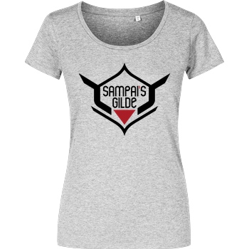 AyeSam AyeSam - Sampai's Gilde schwarz T-Shirt Girlshirt heather grey