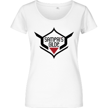 AyeSam AyeSam - Sampai's Gilde schwarz T-Shirt Girlshirt weiss