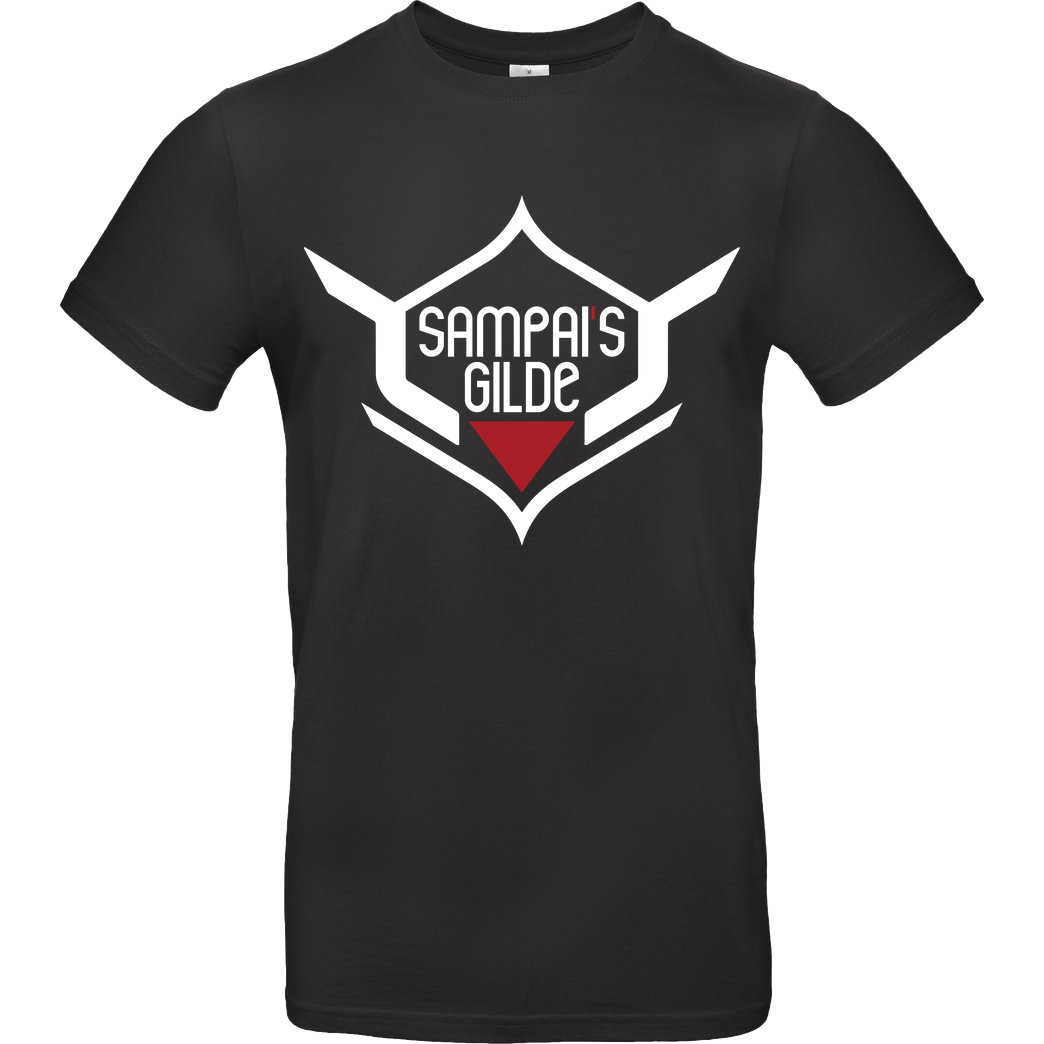 AyeSam AyeSam - Sampai's Gilde weiß T-Shirt B&C EXACT 190 - Black