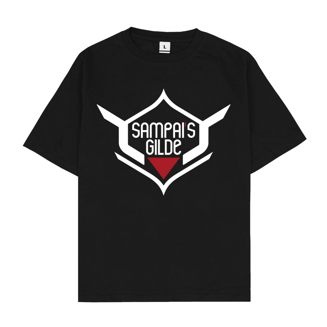 AyeSam AyeSam - Sampai's Gilde weiß T-Shirt Oversize T-Shirt - Black