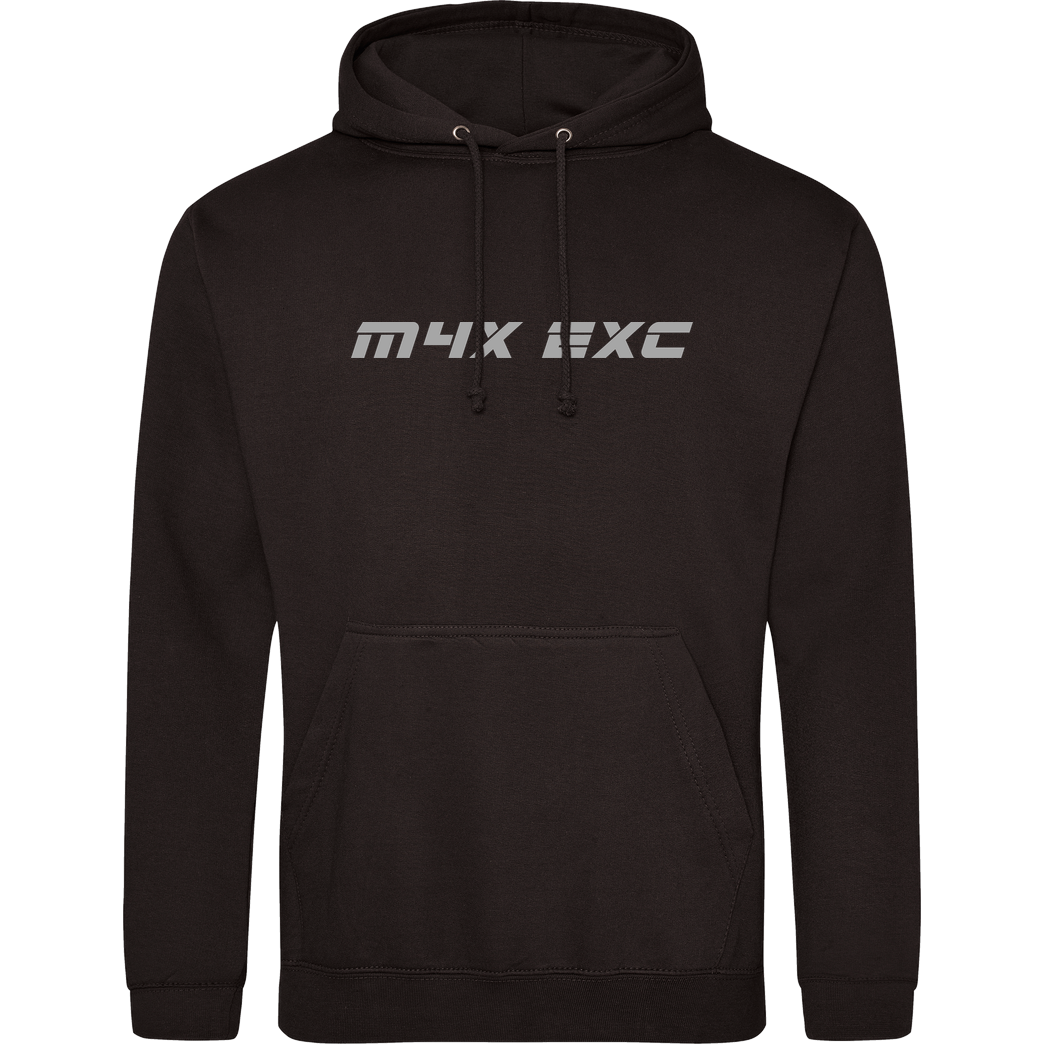 m4x_exc Back Bike Print - Logo Front Sweatshirt JH Hoodie - Schwarz