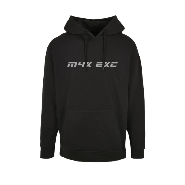 m4x_exc - Back Bike Print - Logo Front - Sweatshirt - Oversize Hoodie