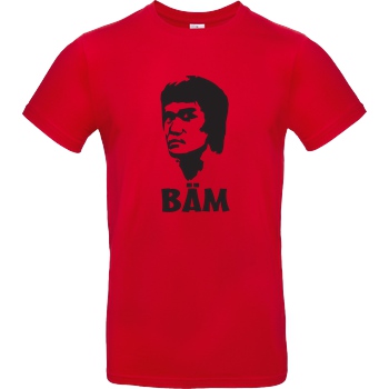 None BÄM T-Shirt B&C EXACT 190 - Red