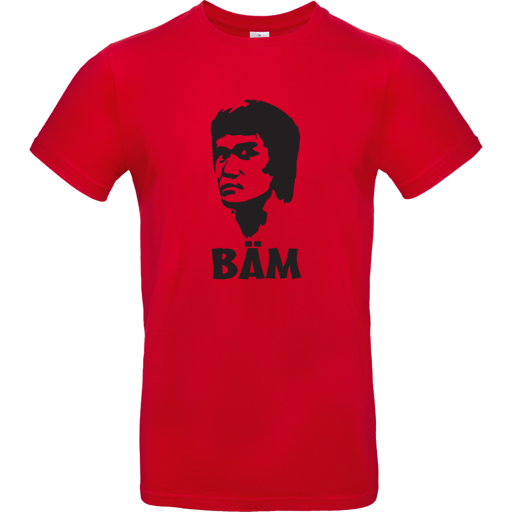 None BÄM T-Shirt B&C EXACT 190 - Red