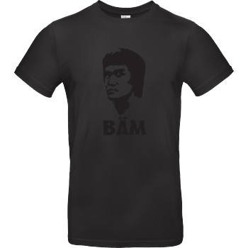 None BÄM T-Shirt B&C EXACT 190 - Black