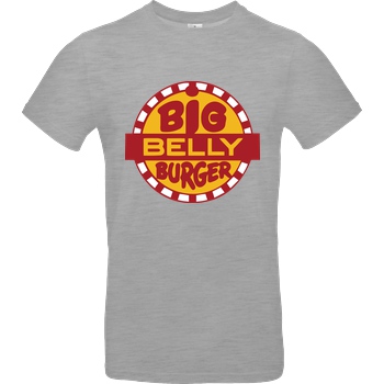 3dsupply Original Big Belly Burger T-Shirt B&C EXACT 190 - heather grey
