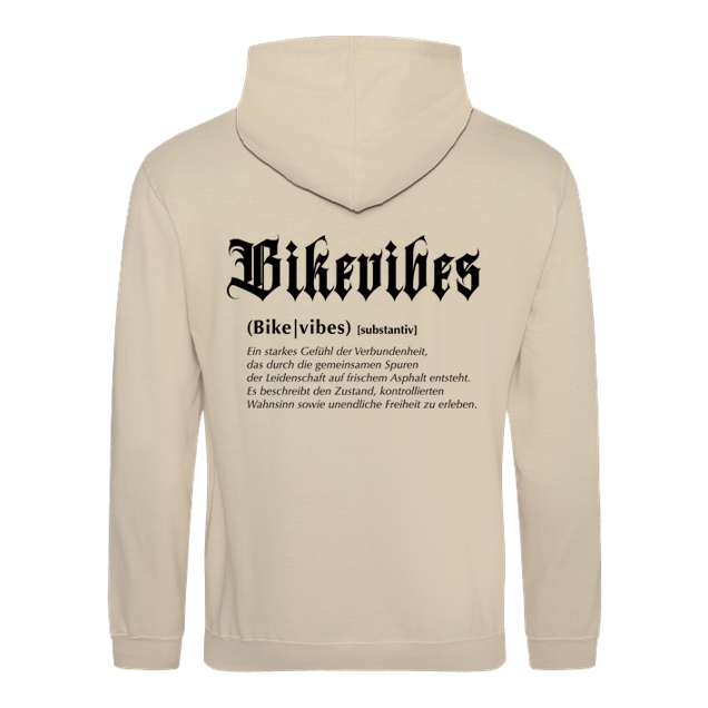 Alexia - Bikevibes - Collection - Definition back black - Sweatshirt - JH Hoodie - Sand