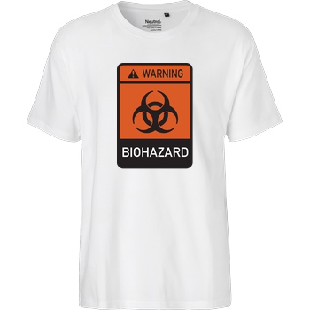 None Biohazard T-Shirt Fairtrade T-Shirt - white