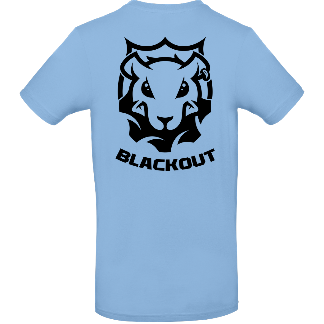 None Blackout - Landratte T-Shirt B&C EXACT 190 - Sky Blue