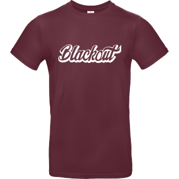 Blackout - Script Logo B&C EXACT 190 - Burgundy