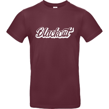 Blackout Blackout - Script Logo T-Shirt B&C EXACT 190 - Burgundy