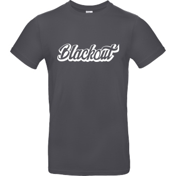 Blackout Blackout - Script Logo T-Shirt B&C EXACT 190 - Dark Grey