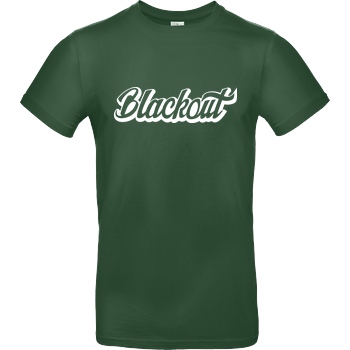Blackout Blackout - Script Logo T-Shirt B&C EXACT 190 -  Bottle Green