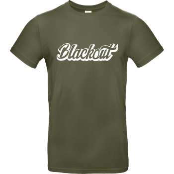 Blackout Blackout - Script Logo T-Shirt B&C EXACT 190 - Khaki