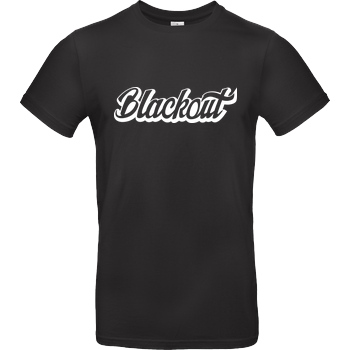 Blackout Blackout - Script Logo T-Shirt B&C EXACT 190 - Black