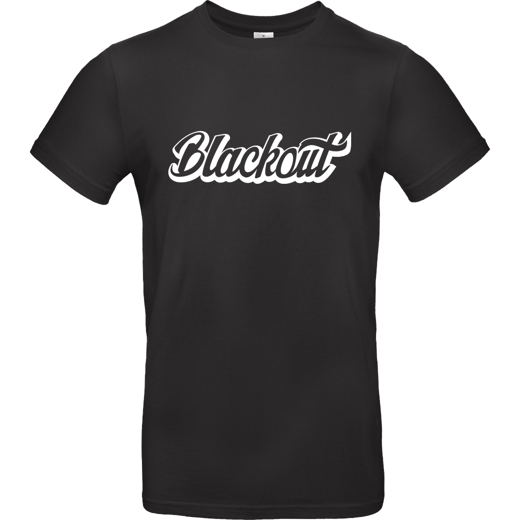 Blackout Blackout - Script Logo T-Shirt B&C EXACT 190 - Black