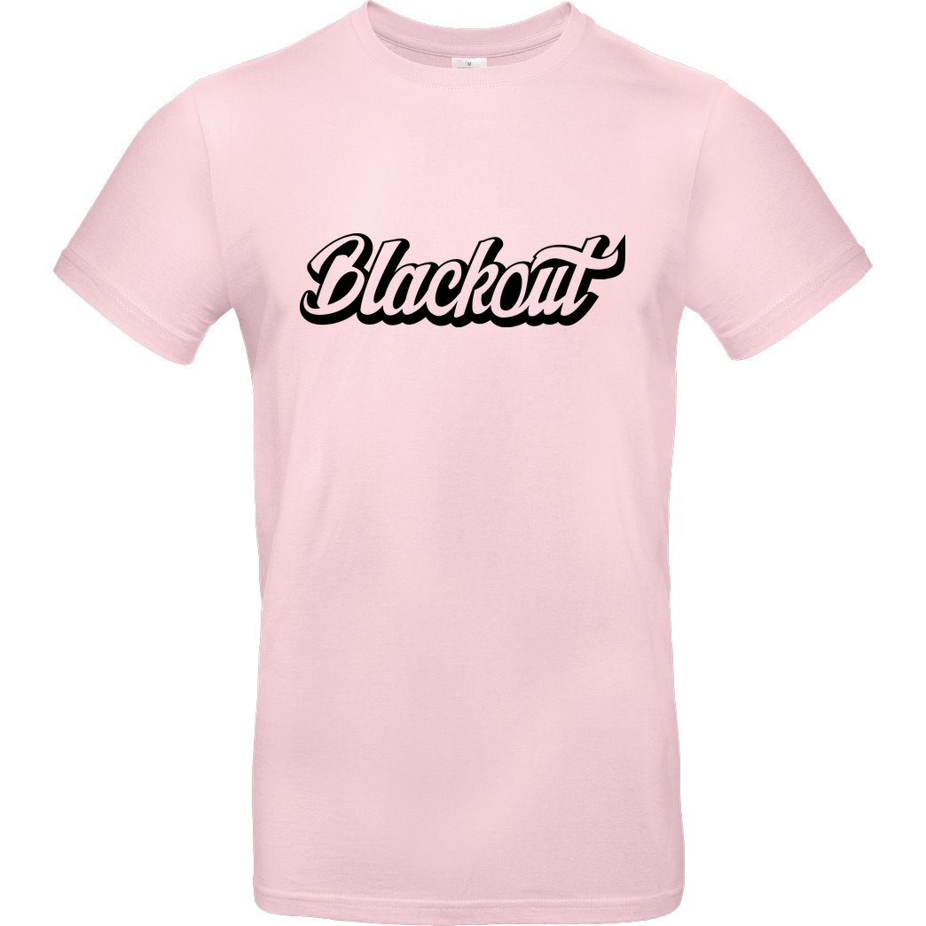 None Blackout - Script Logo T-Shirt B&C EXACT 190 - Light Pink