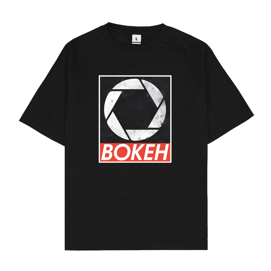FilmenLernen.de Bokeh T-Shirt Oversize T-Shirt - Black