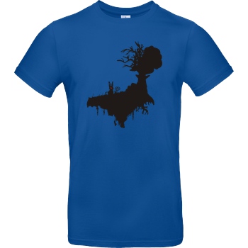 Lone Lobo Böses Hasi T-Shirt B&C EXACT 190 - Royal Blue