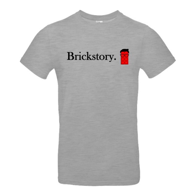 Brickstory - Brickstory - Original Logo - T-Shirt - B&C EXACT 190 - heather grey
