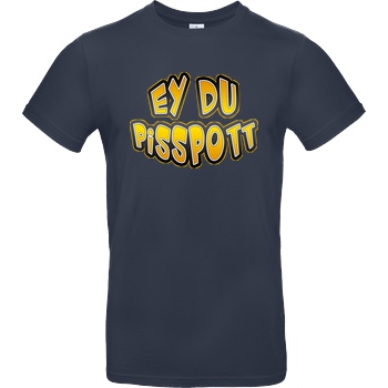 Buffkit Buffkit - Pisspott T-Shirt B&C EXACT 190 - Navy