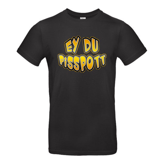 Buffkit - Buffkit - Pisspott - T-Shirt - B&C EXACT 190 - Black