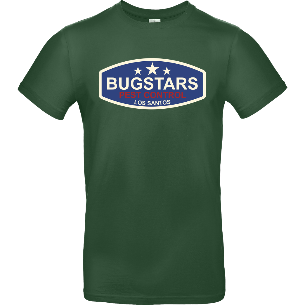 3dsupply Original Bugstars Pest Control T-Shirt B&C EXACT 190 -  Bottle Green