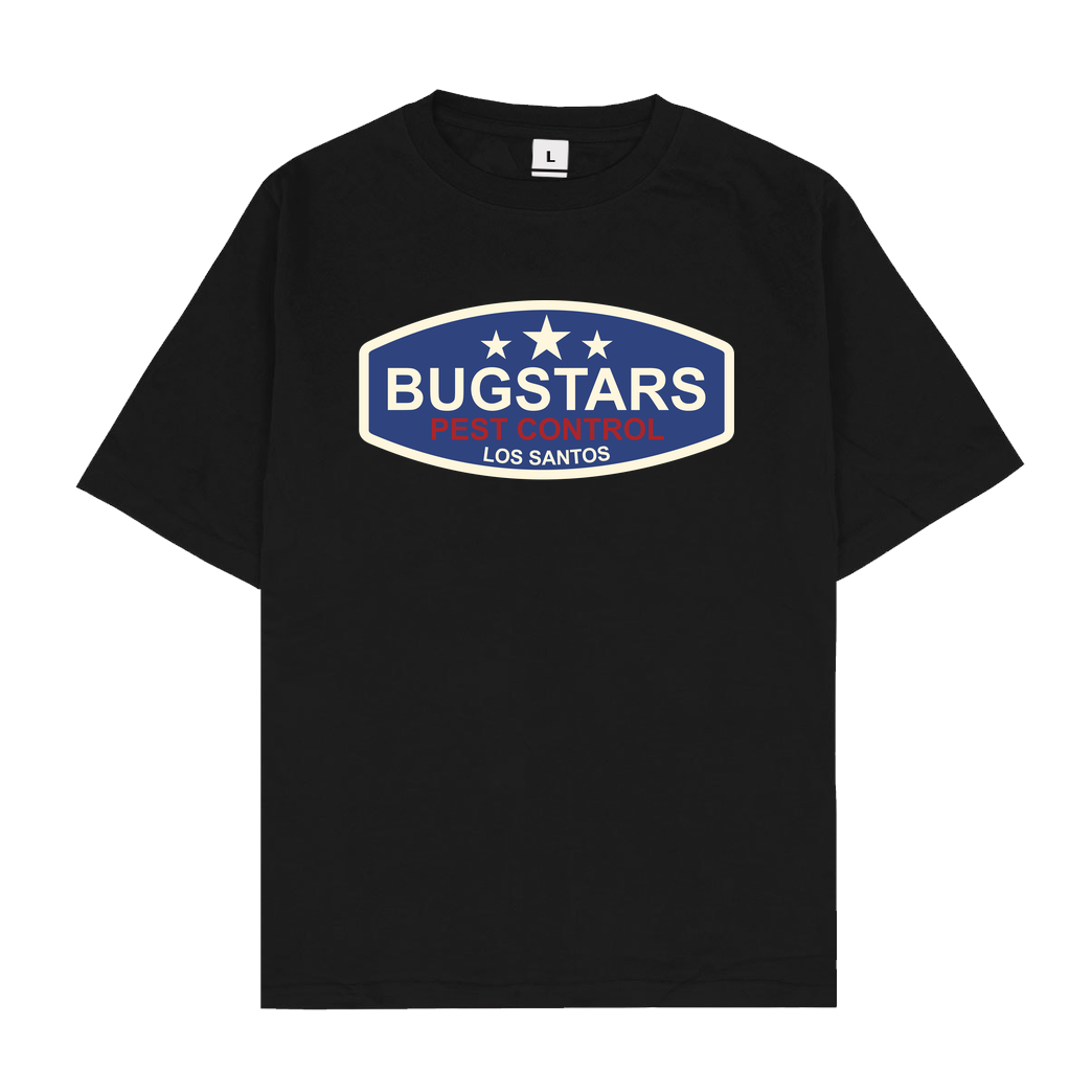 3dsupply Original Bugstars Pest Control T-Shirt Oversize T-Shirt - Black