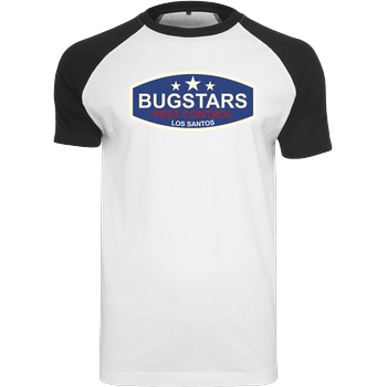 3dsupply Original Bugstars Pest Control T-Shirt Raglan Tee white