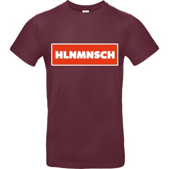 BumsDoggie BumsDoggie - HLNMNSCH T-Shirt B&C EXACT 190 - Burgundy