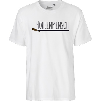 BumsDoggie BumsDoggie - Höhlenmensch T-Shirt Fairtrade T-Shirt - white