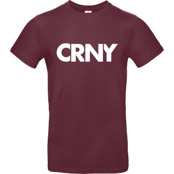C0rnyyy C0rnyyy - CRNY T-Shirt B&C EXACT 190 - Burgundy