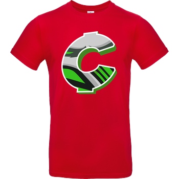 C0rnyyy C0rnyyy - Logo T-Shirt B&C EXACT 190 - Red