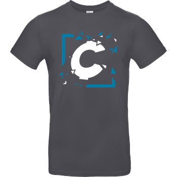 C0rnyyy C0rnyyy - Shattered Logo T-Shirt B&C EXACT 190 - Dark Grey